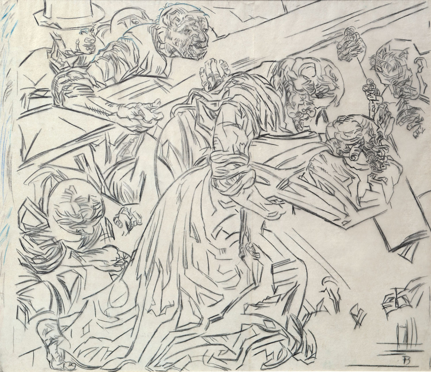 Simon of Cyrene Helps Jesus Carry the Cross