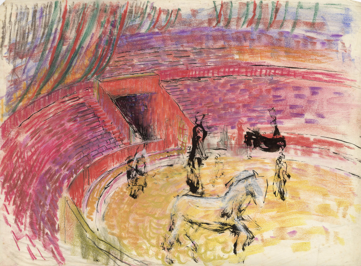 Circus Horses and Performers