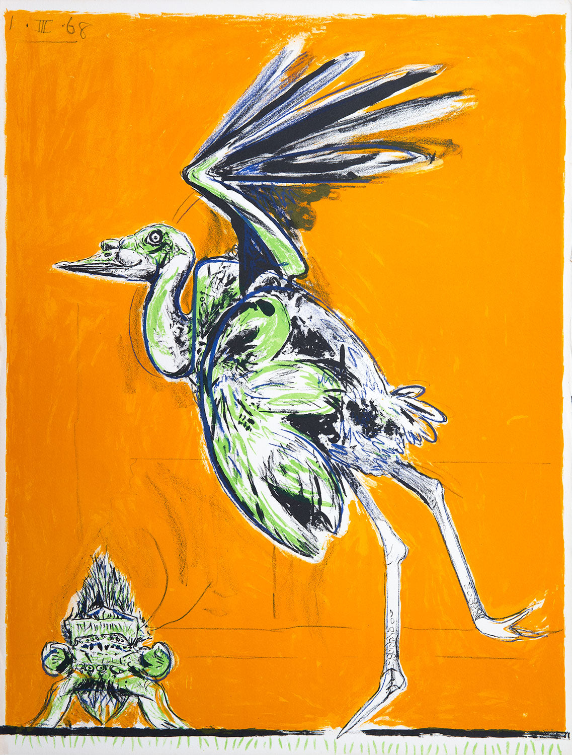 Bird About To Take Flight