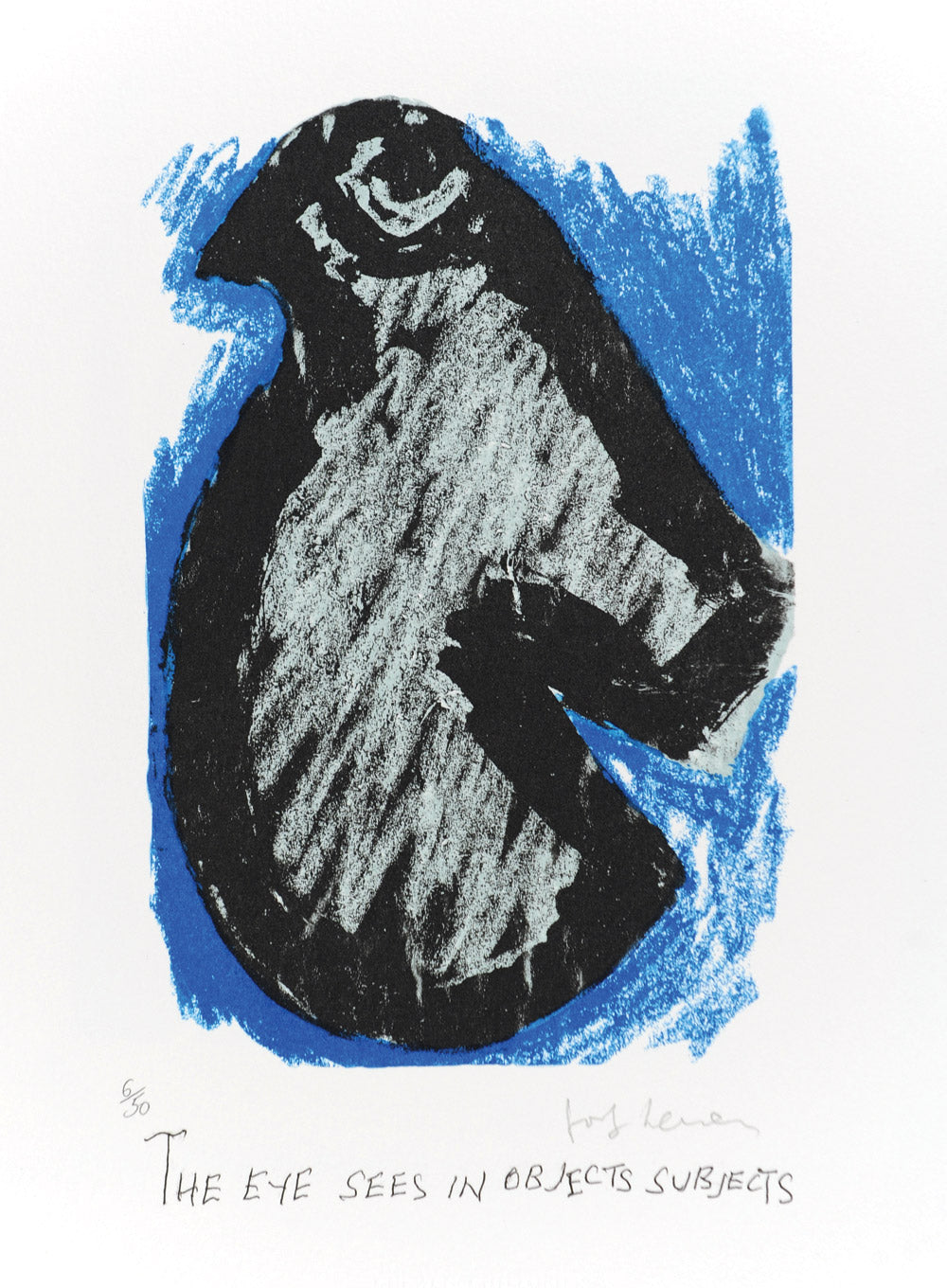 The eye sees in objects subjects