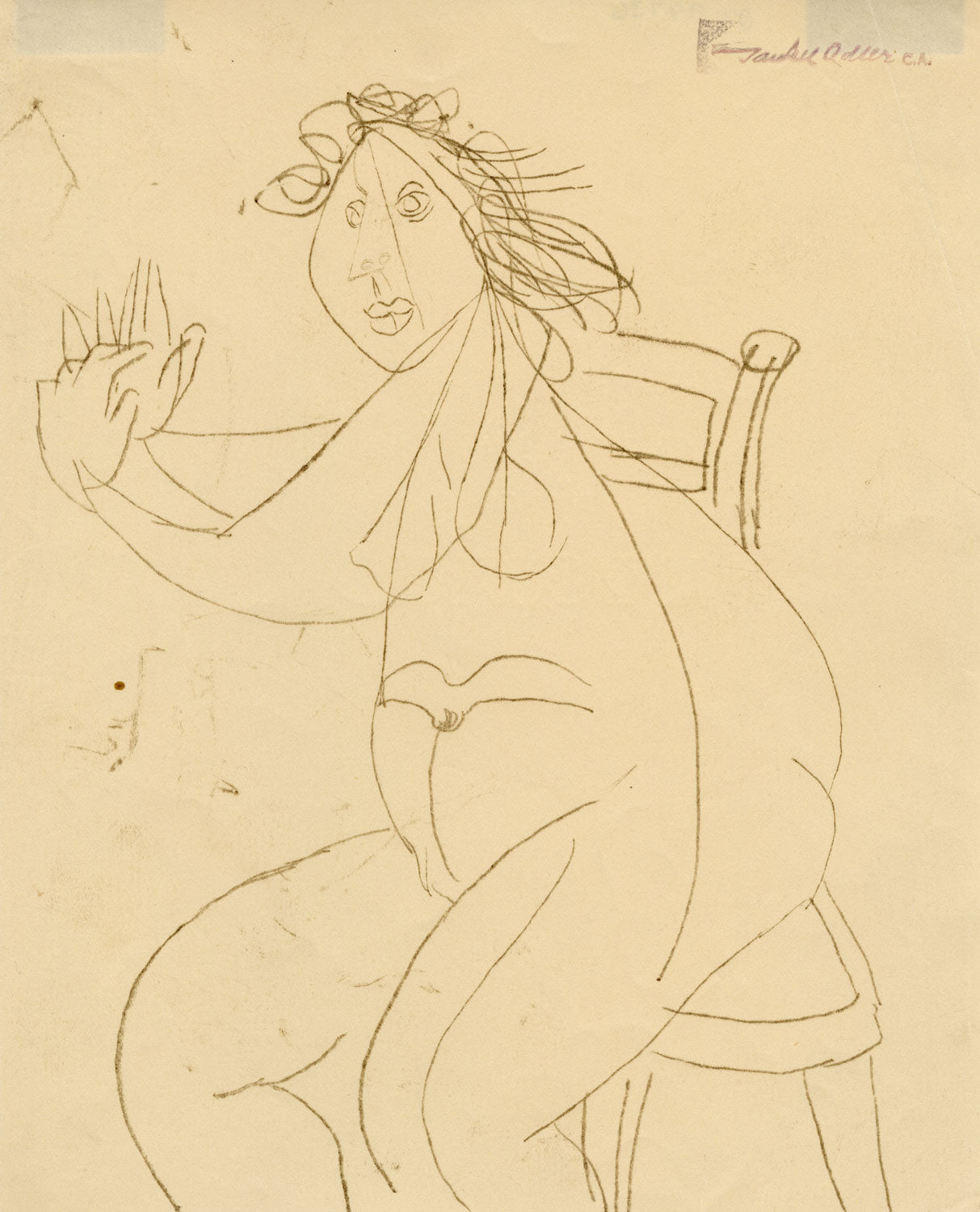 Untitled (Seated Nude)