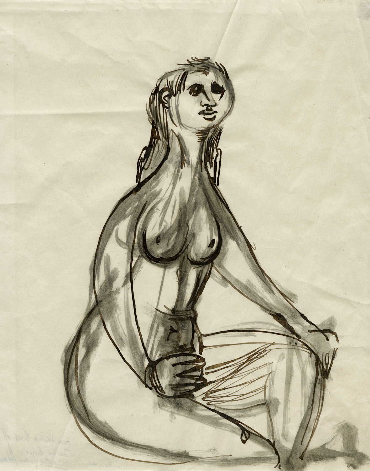 Seated Nude, Legs Crossed