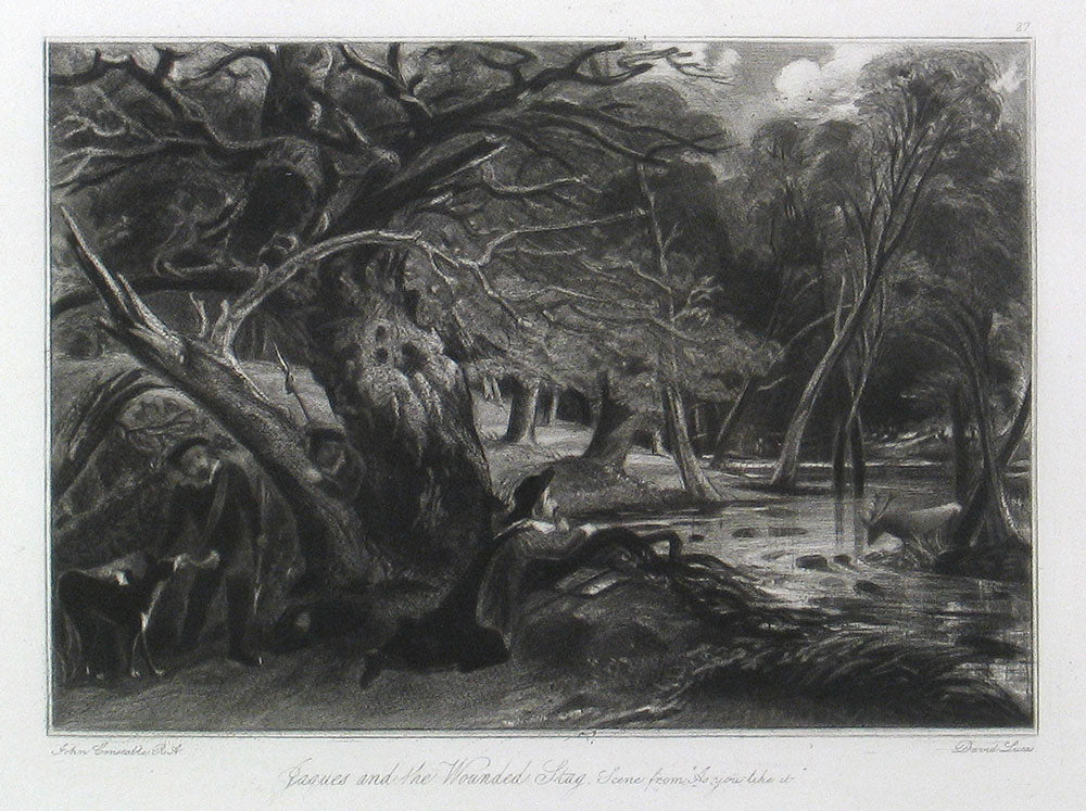 Jaques and the Wounded stag: scene from 'as you like it'