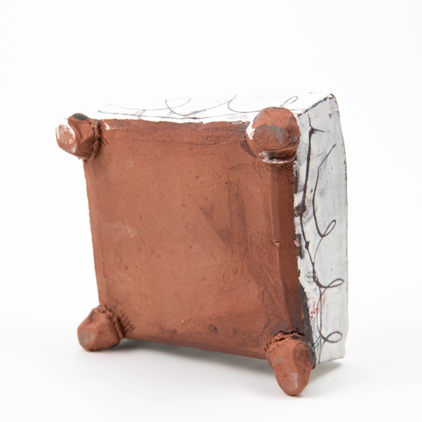 Large Square Footed Dish