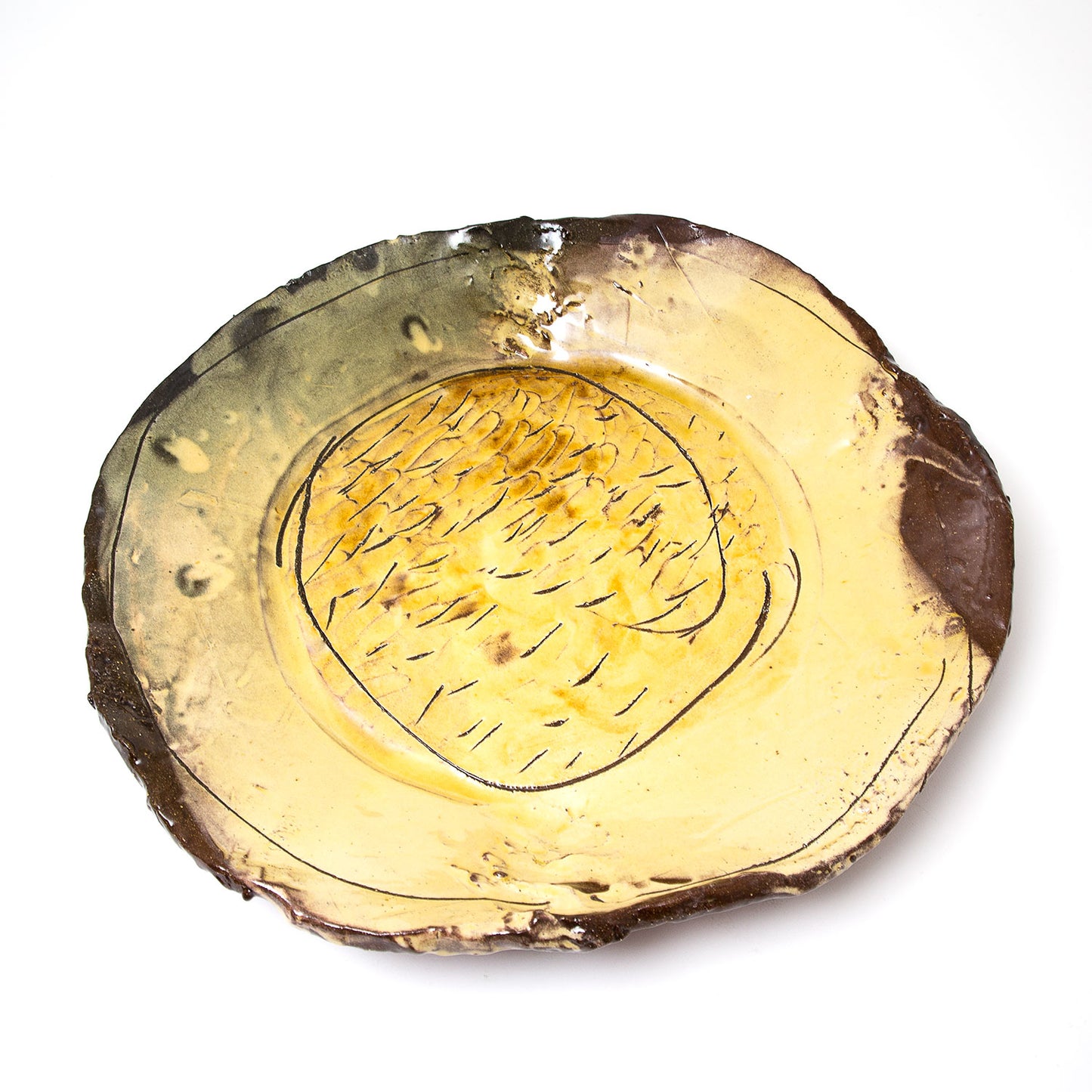 Large Round Slab Dish