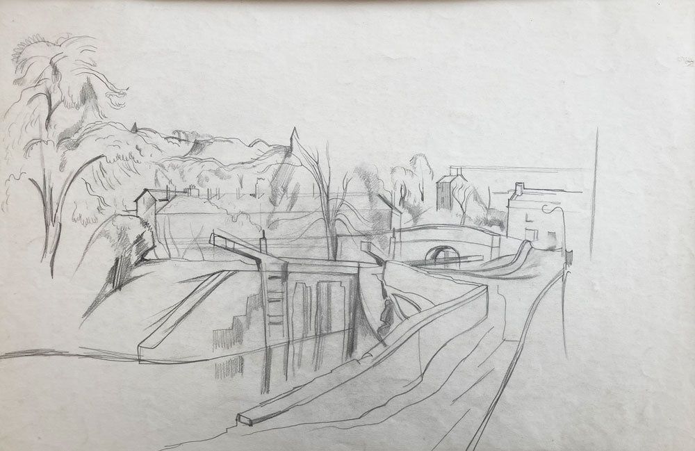 Village with Canal and Lock