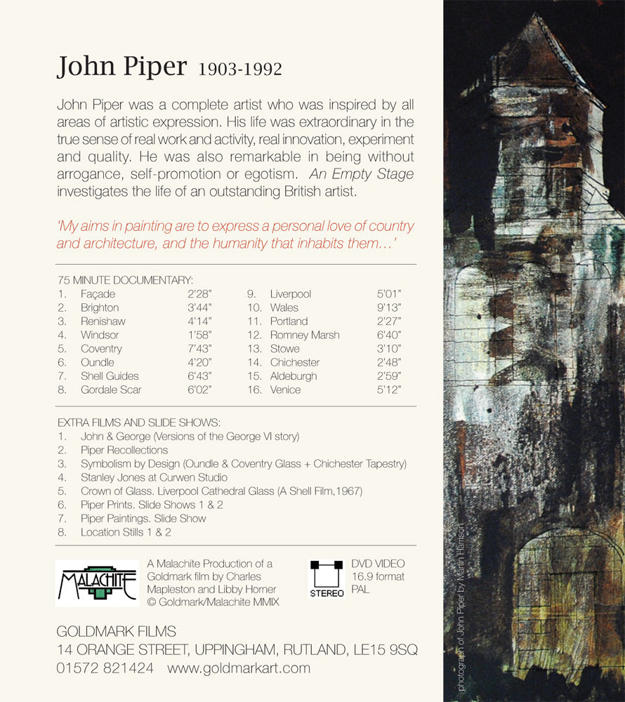 John Piper - An Empty Stage