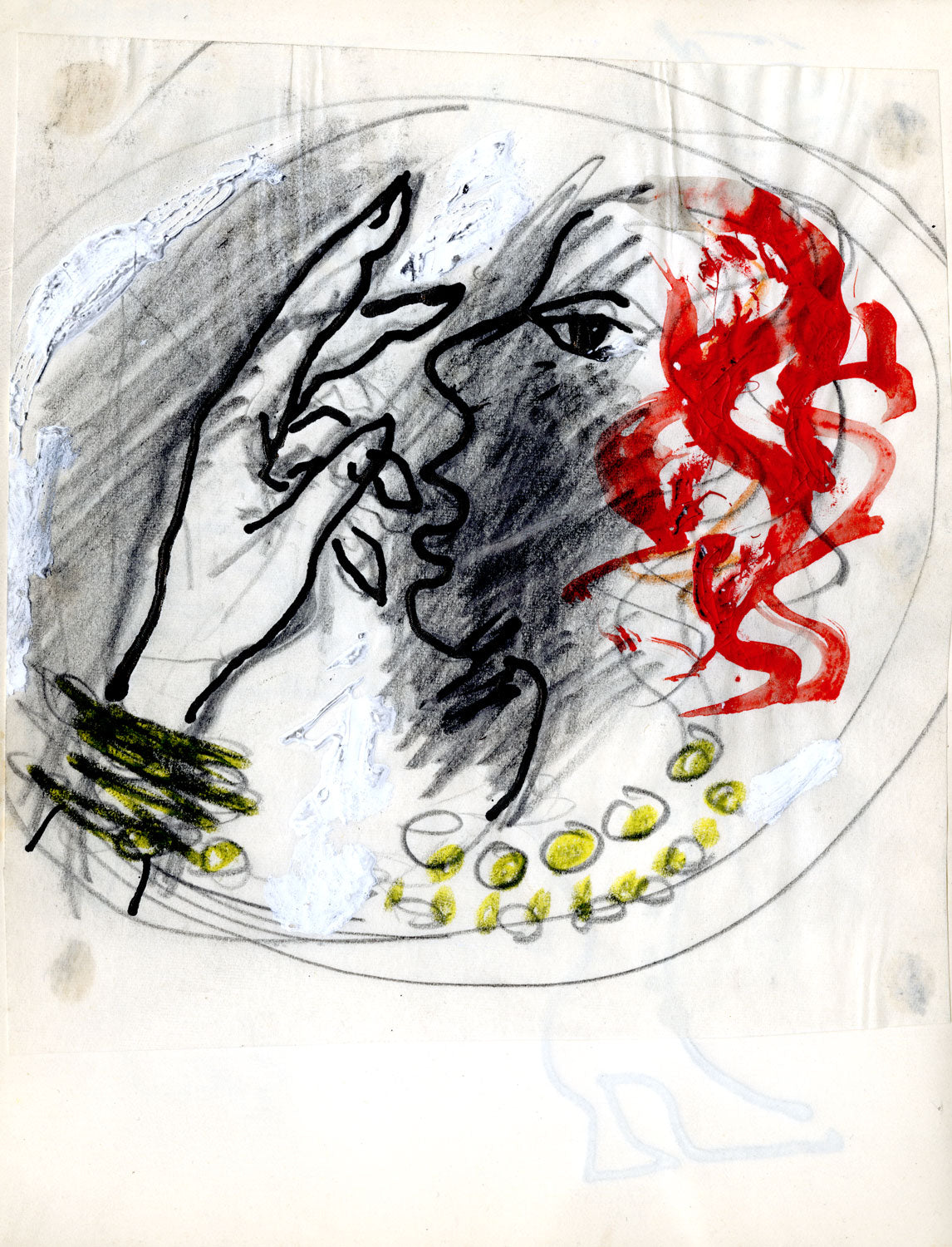 Lady with Auburn Hair (Study for Platter)