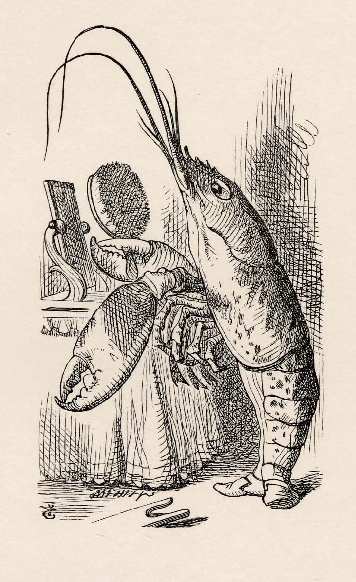 As a duck with its eyelids, so he with his nose trims his belt and his buttons, and turns out his toes...