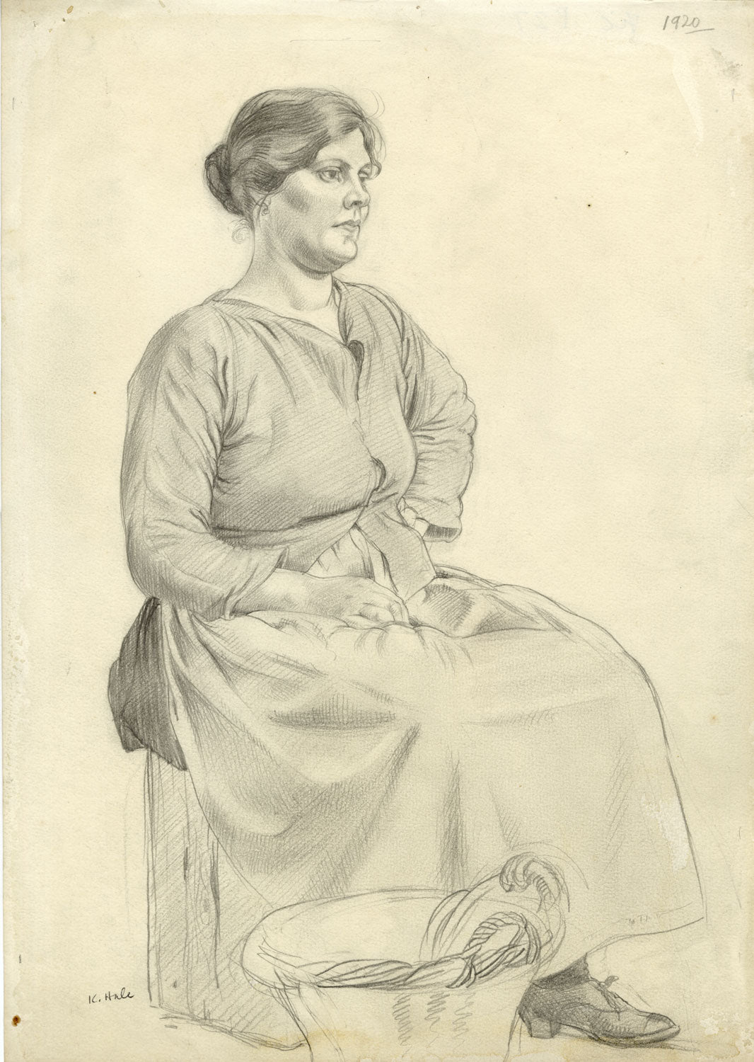 Seated Fisherwoman