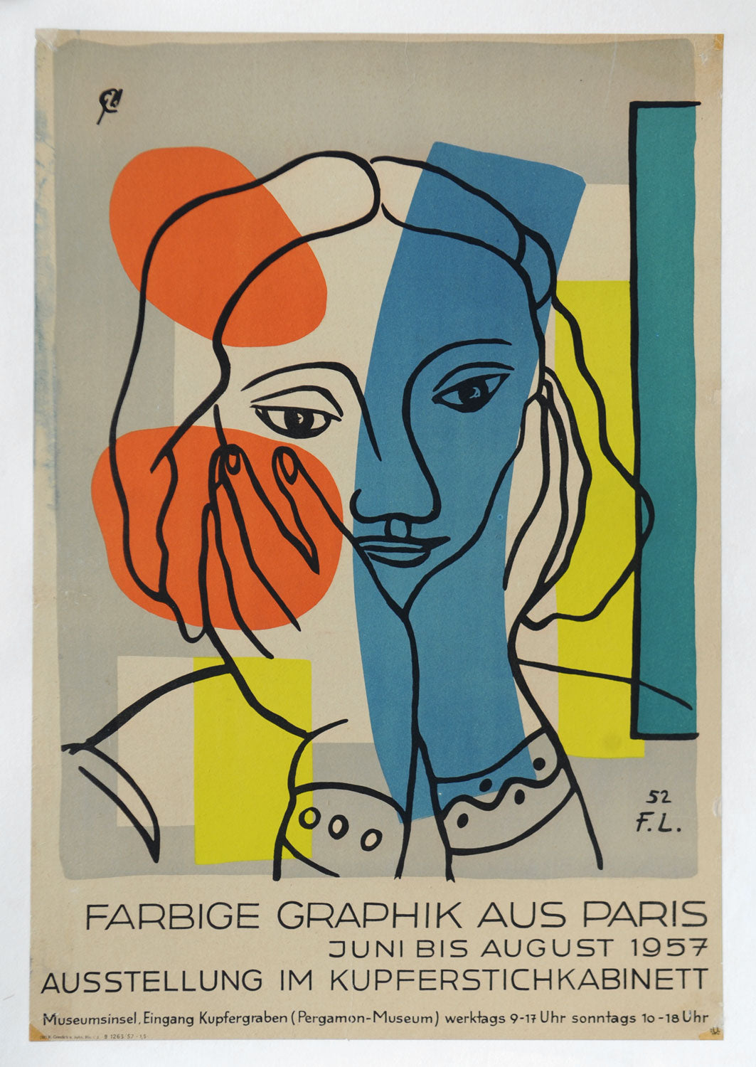 Farbige Graphik aus Paris