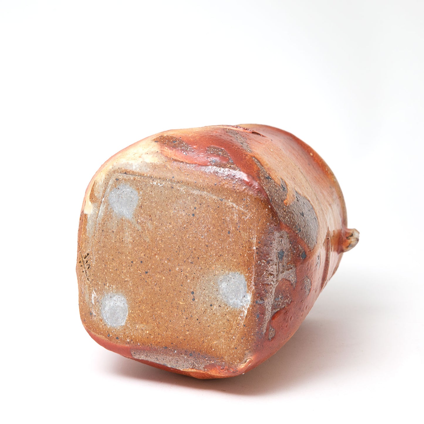 Lidded Squared Jar with Lugs