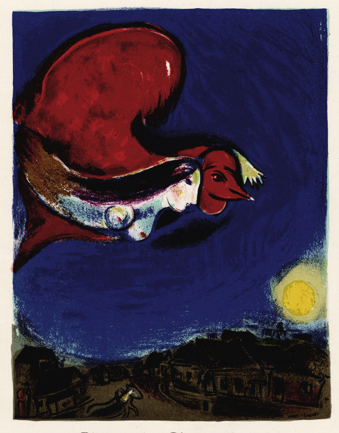 Marc Chagall The Village by Night – Goldmark