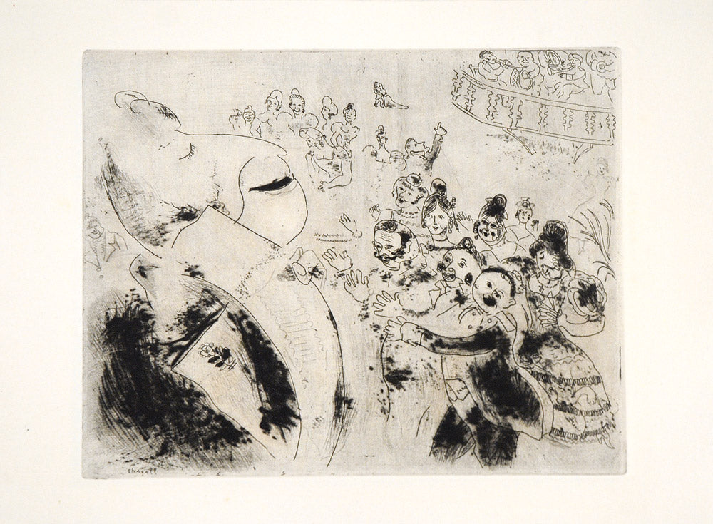 Marc Chagall Apparition de Tchitchikov au Bal – Goldmark