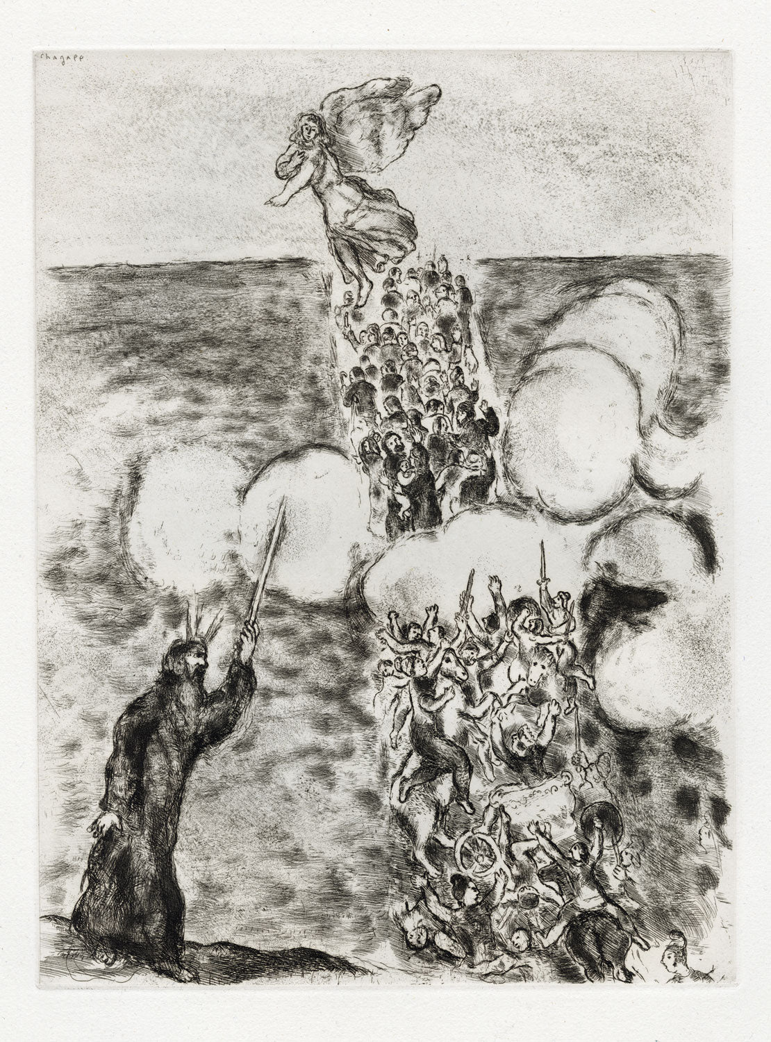 Marc Chagall Passage de la Mer Rouge (Crossing the Red Sea) – Goldmark