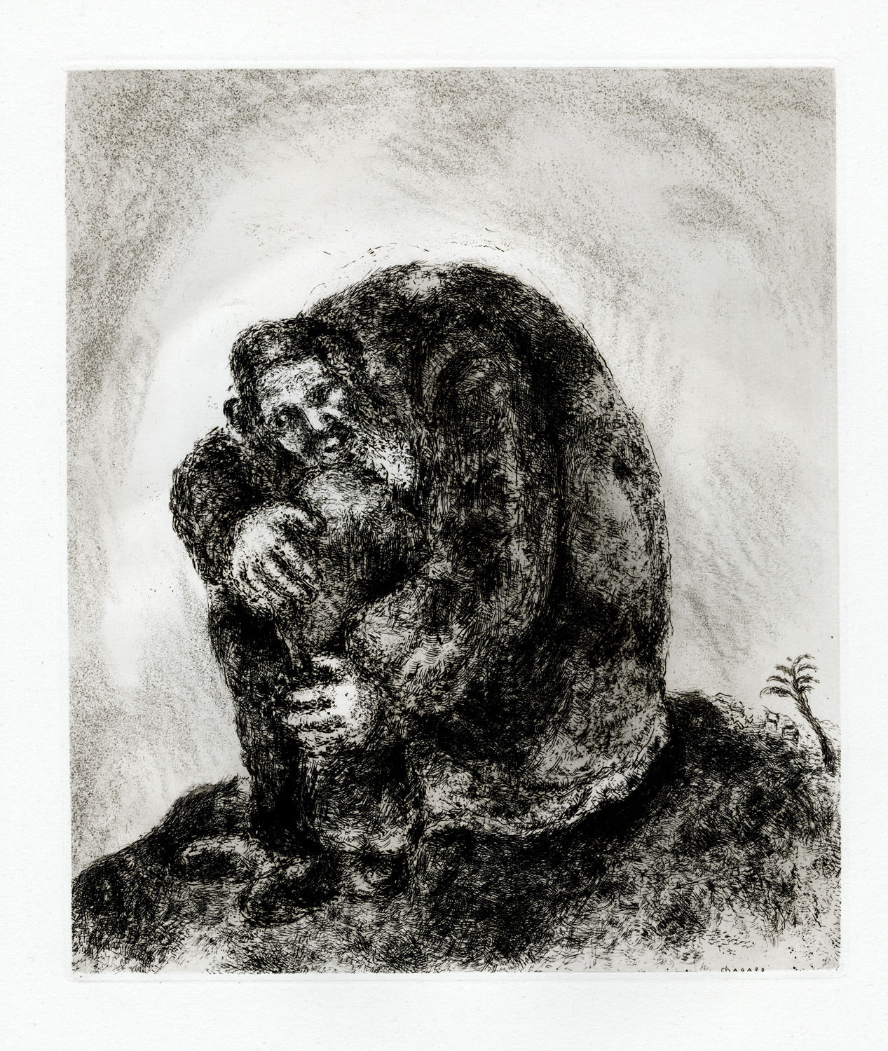 Marc Chagall Élie sur le Mont Carmel (Elijah on Mount Carmel