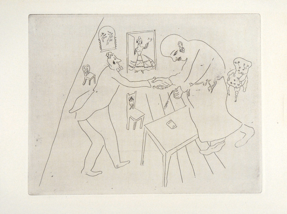 Chichikow and Manilov Bid Farewell