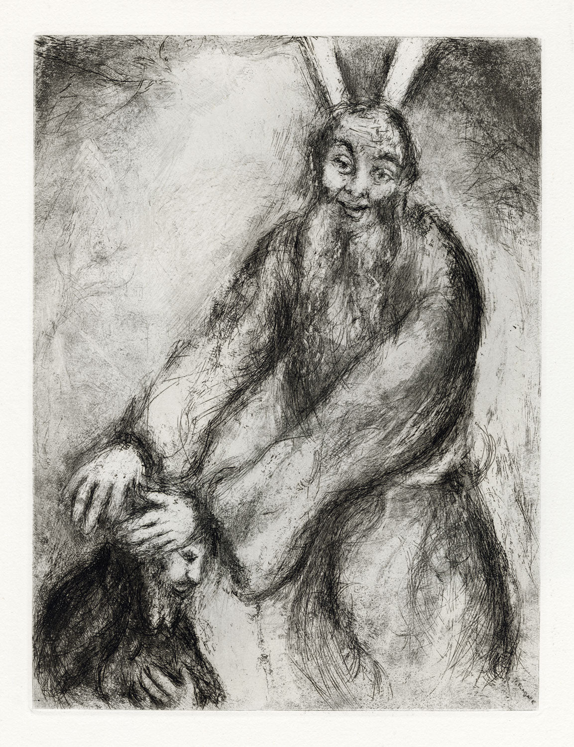 Bénédiction de Moïse sur Josué (Moses Blesses Joshua)