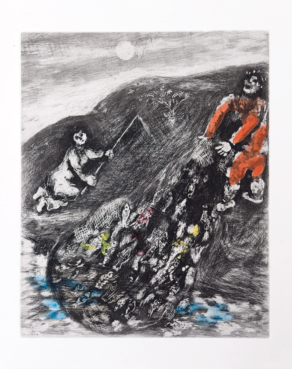 Marc Chagall The Fish and the Shepherd who played the Flute – Goldmark