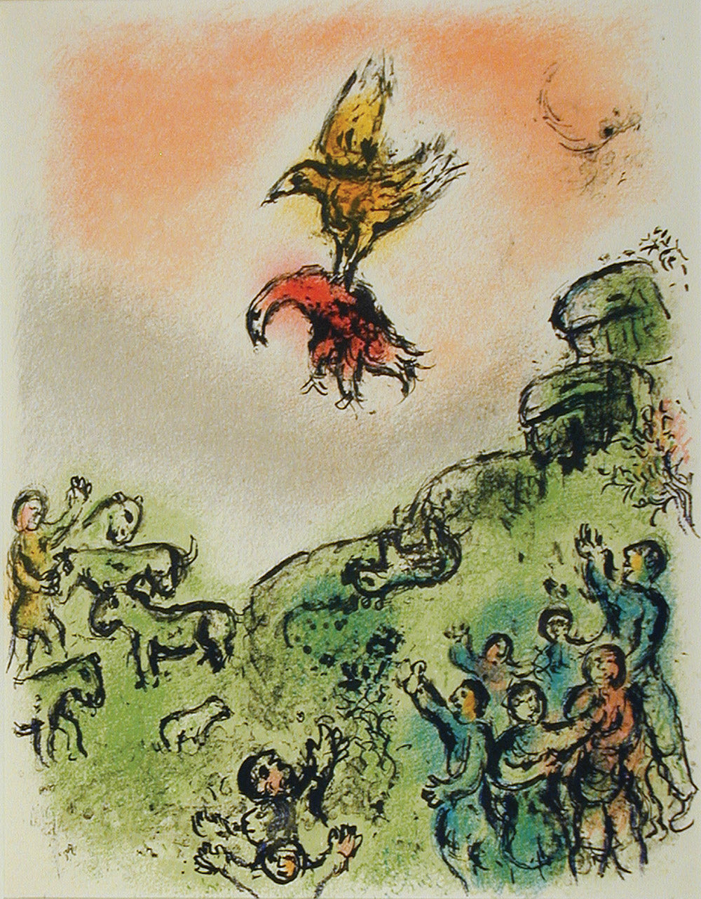 Marc Chagall The Omen, the Goshawk and the Dove – Goldmark