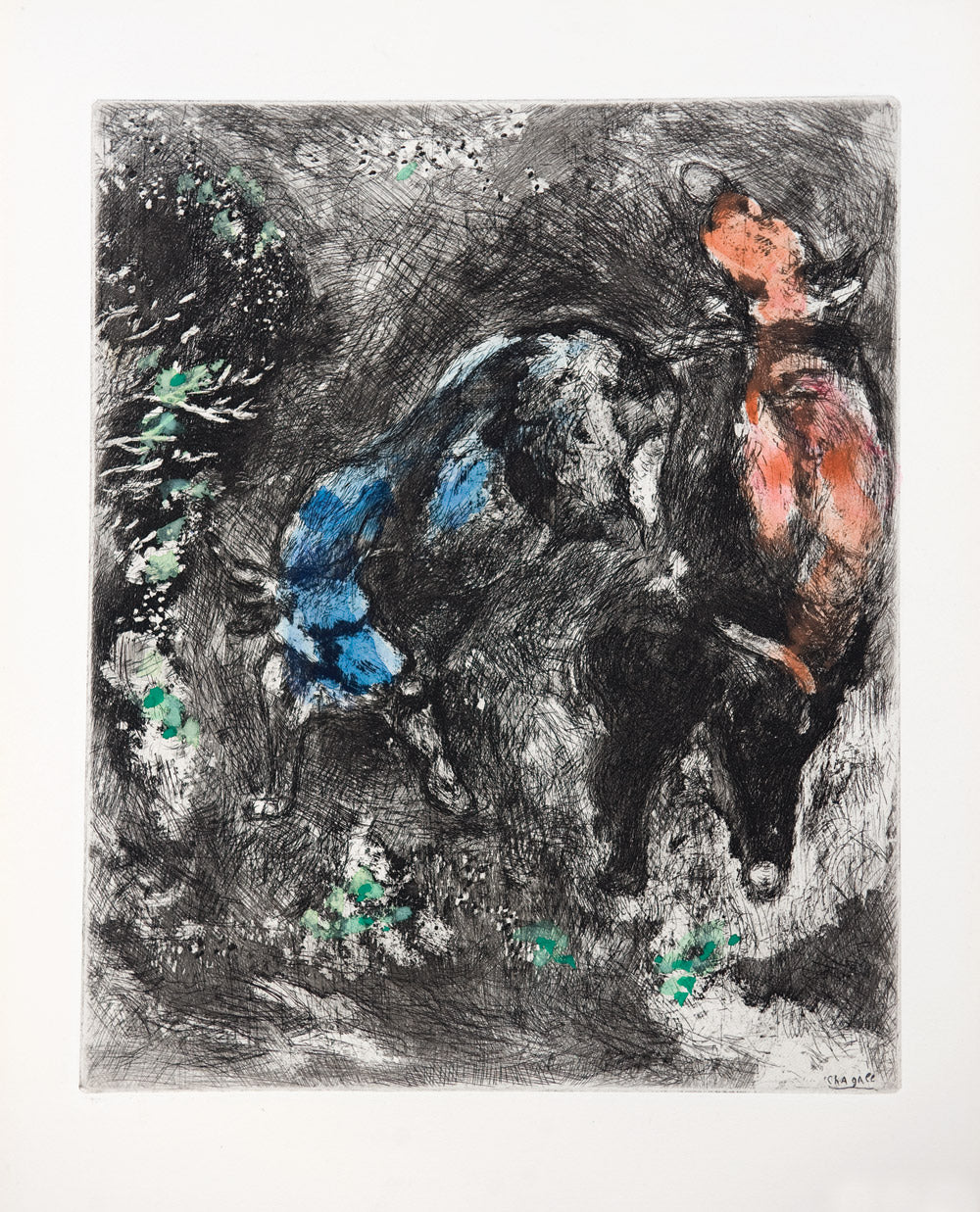 Marc Chagall The Two Bulls and the Frog – Goldmark
