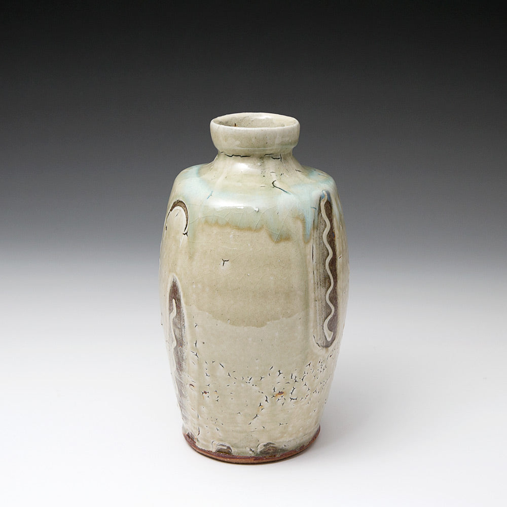 One Handled Flattened Bottle