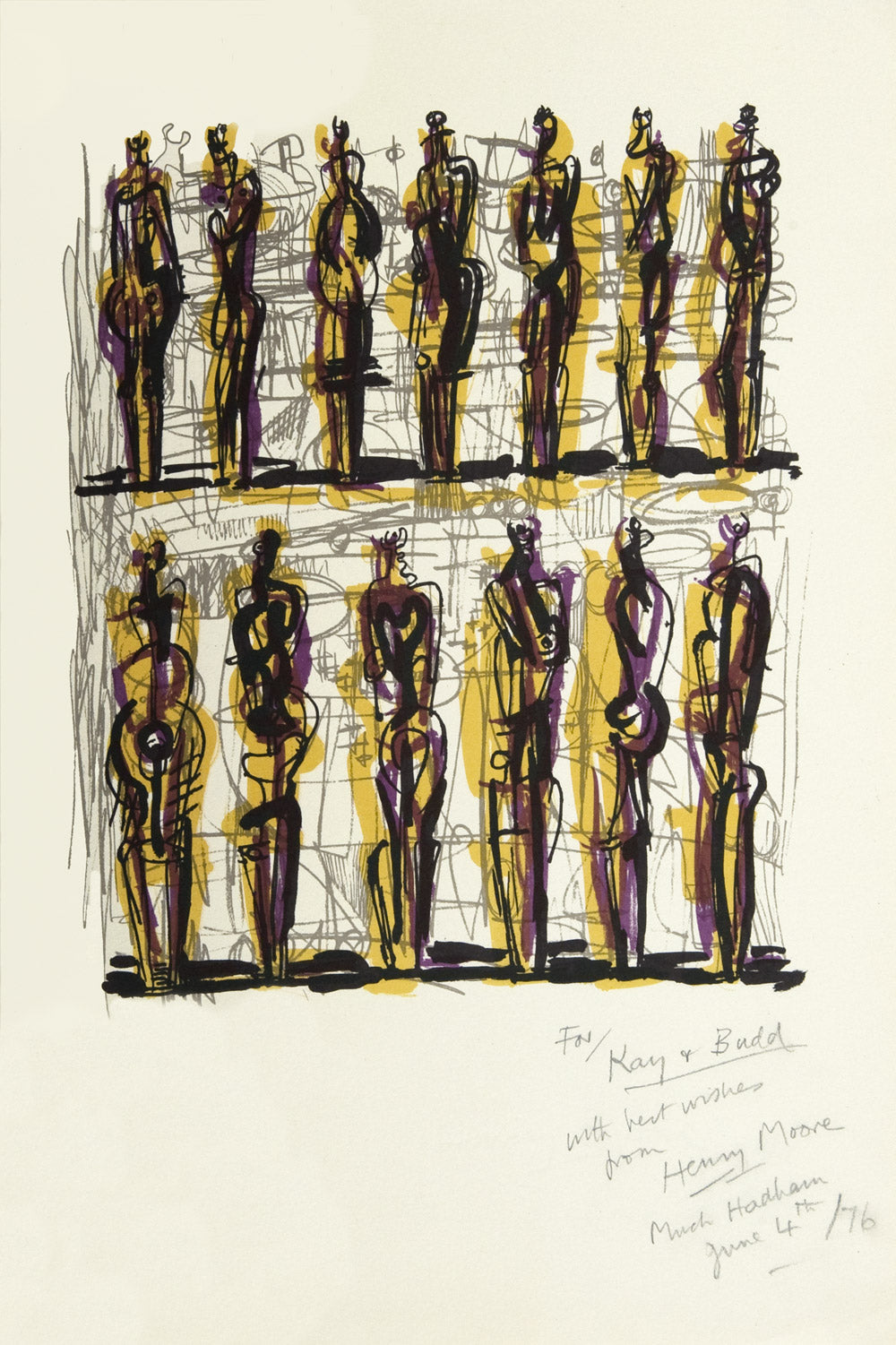 Henry Moore Thirteen Standing Figures – Goldmark