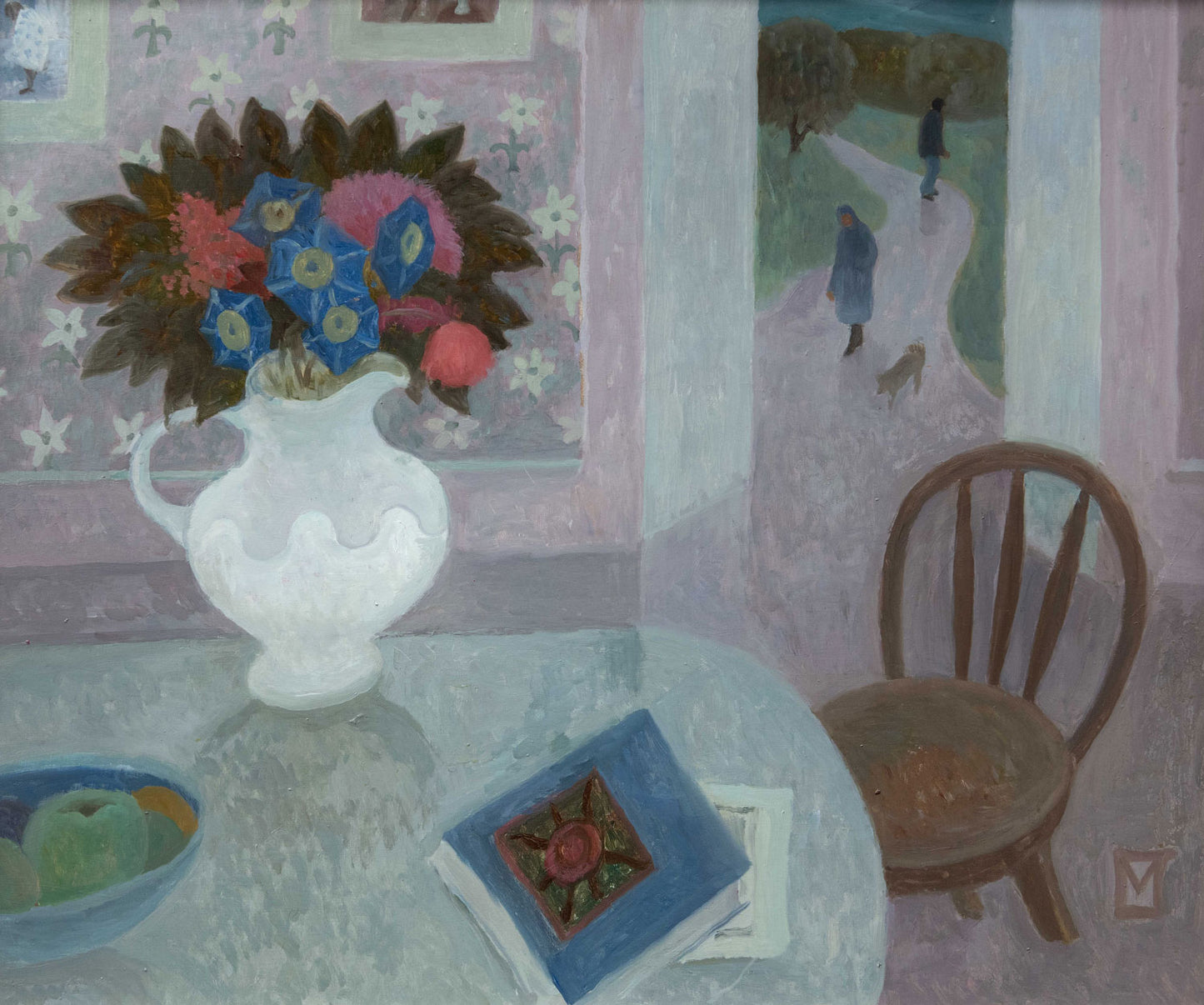 Flowers in a White Jug