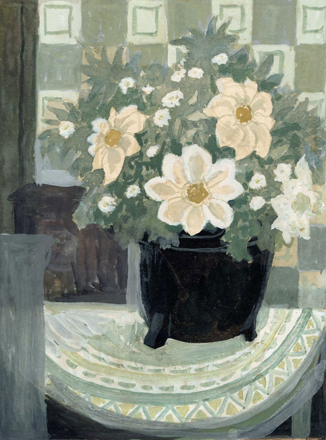 Plant in a Black Pot