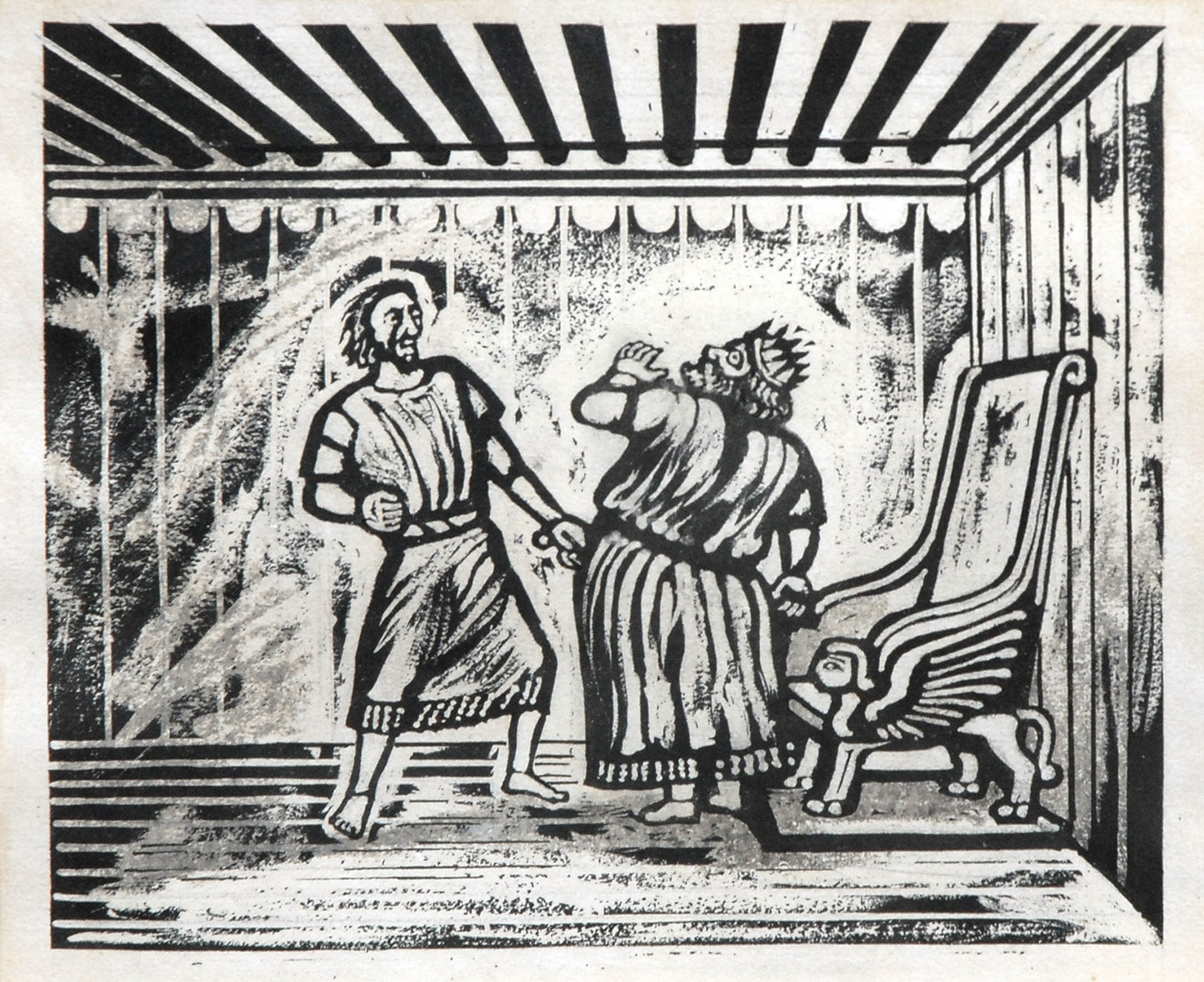 And Ehud put forth his left hand