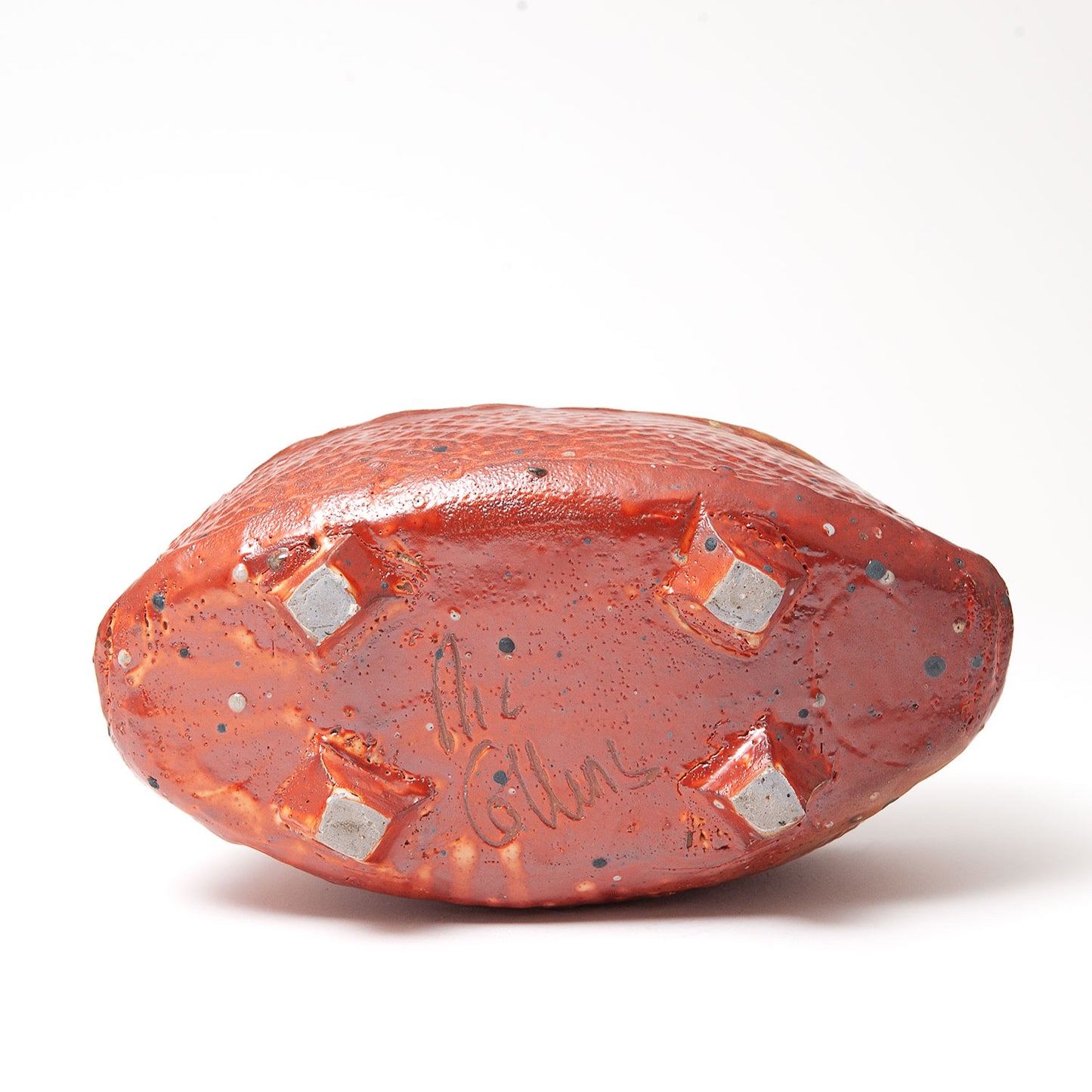 Footed Oval Slab Dish
