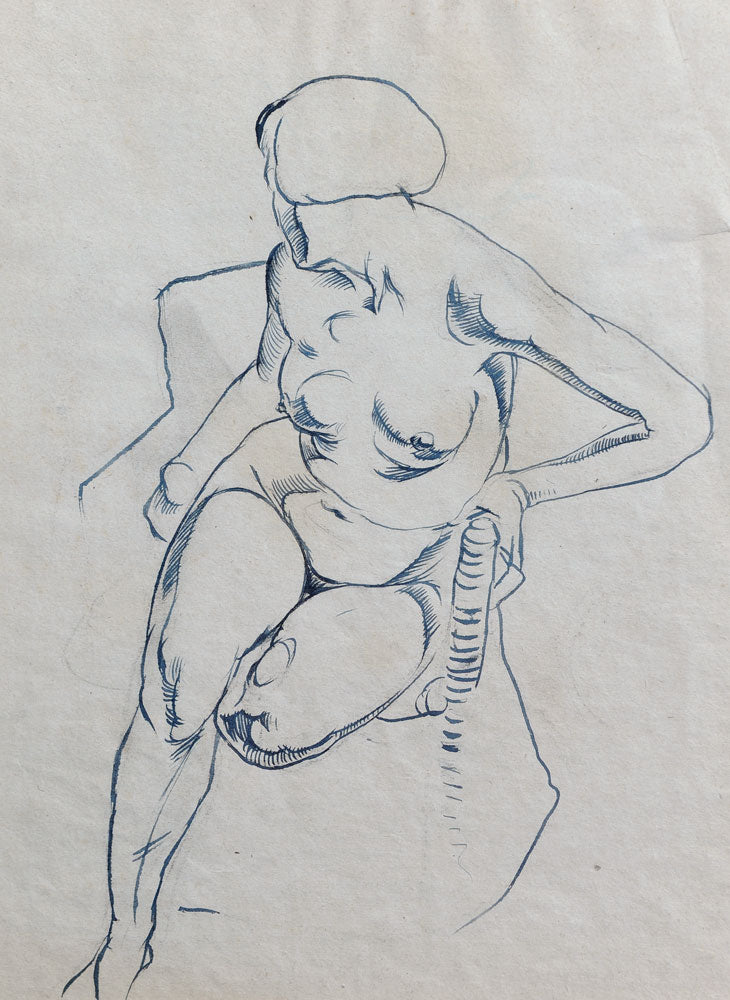 Seated Nude - Leg Bent