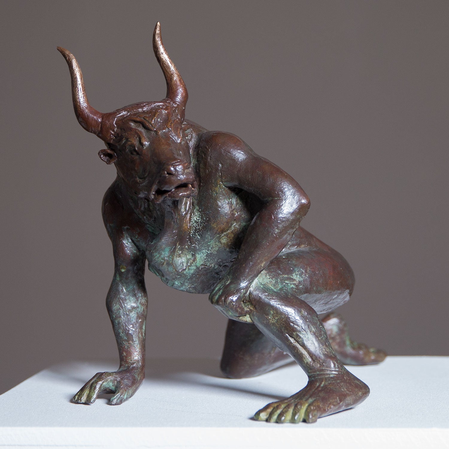 Olive Wootton Minotaur Crouching – Goldmark
