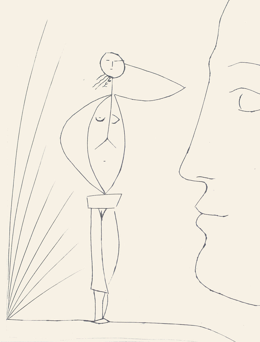 Profile and Female Nude