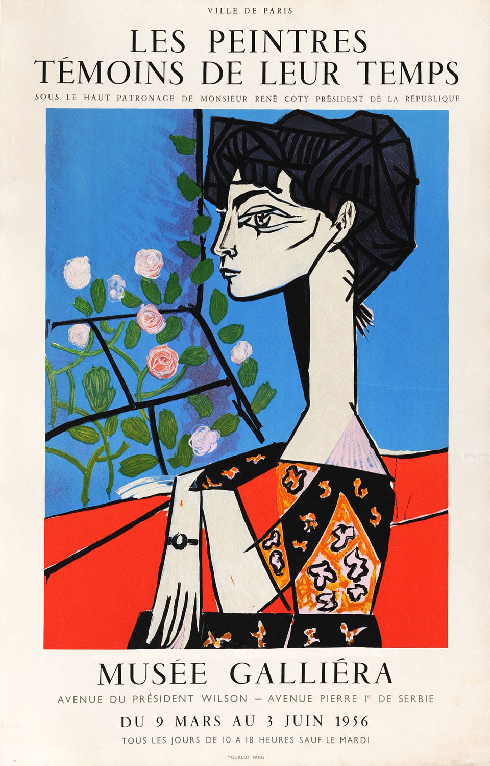 アート・デザイン・音楽 Picasso et Jacqueline Pablo Picasso Jacqueline with Flowers – Goldmark