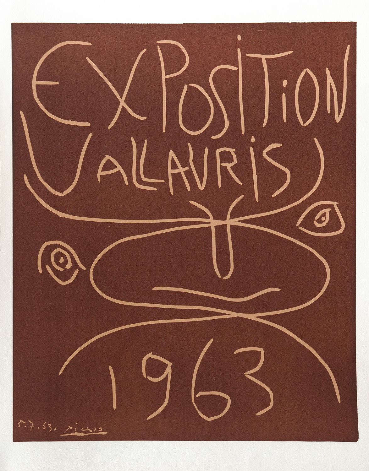 洋書 Picasso a Vallauris Linogravur Pablo Picasso Exposition Vallauris 1963 – Goldmark
