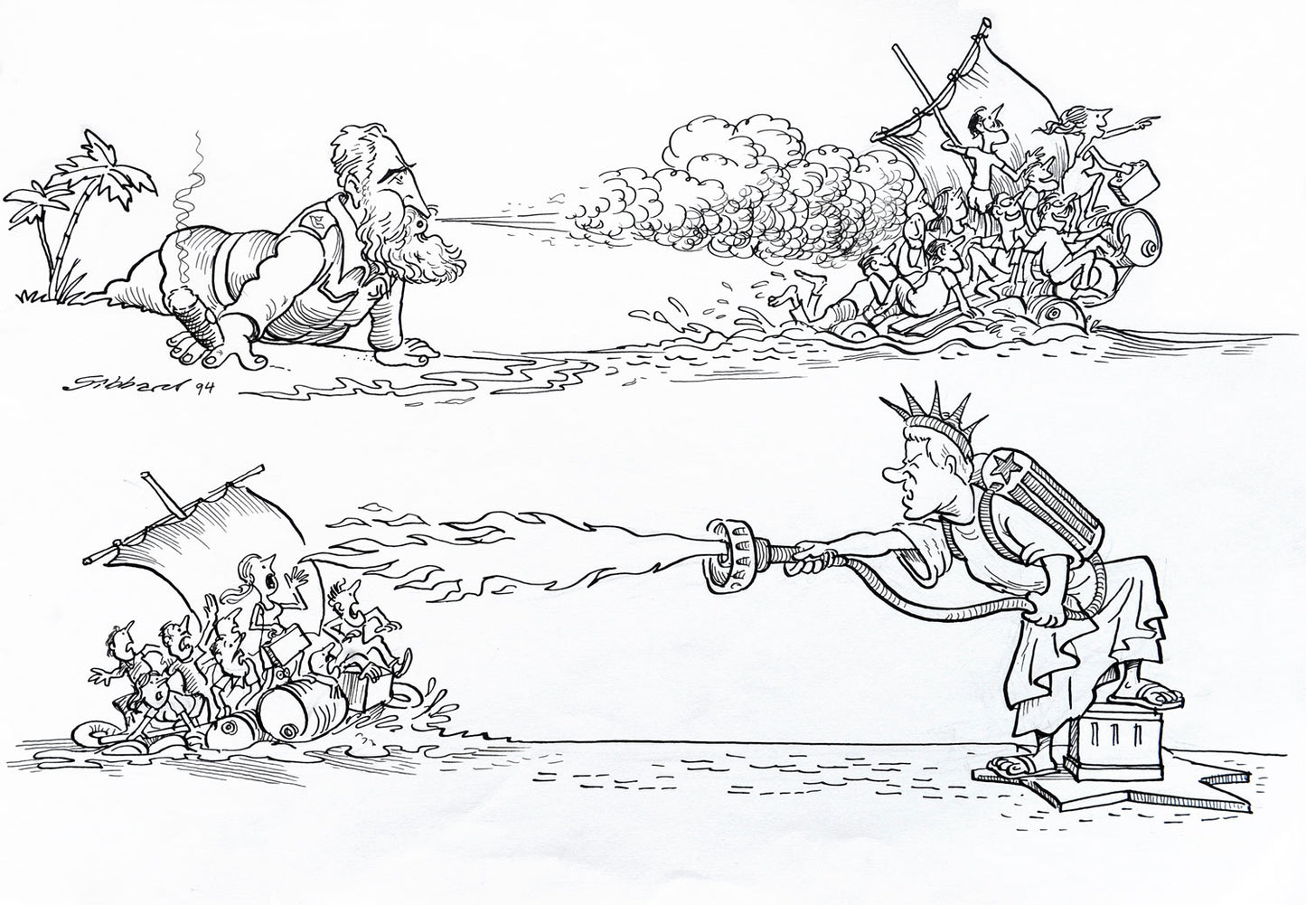 Clinton reverses policy on Cubans