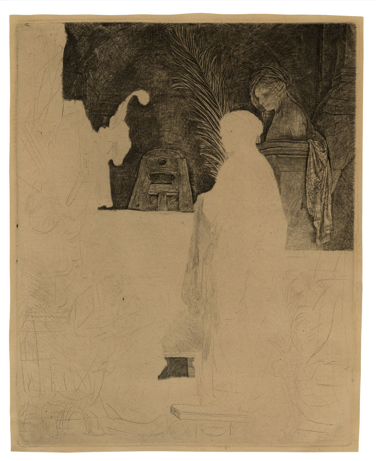 The Artist Drawing from a Model