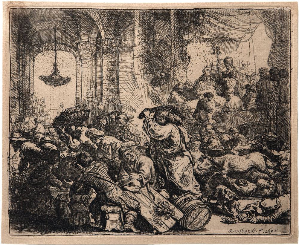 Christ Driving Money Changers Away