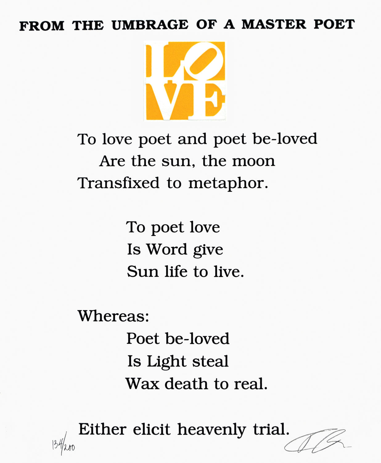 From The Umbrage of a Master Poet