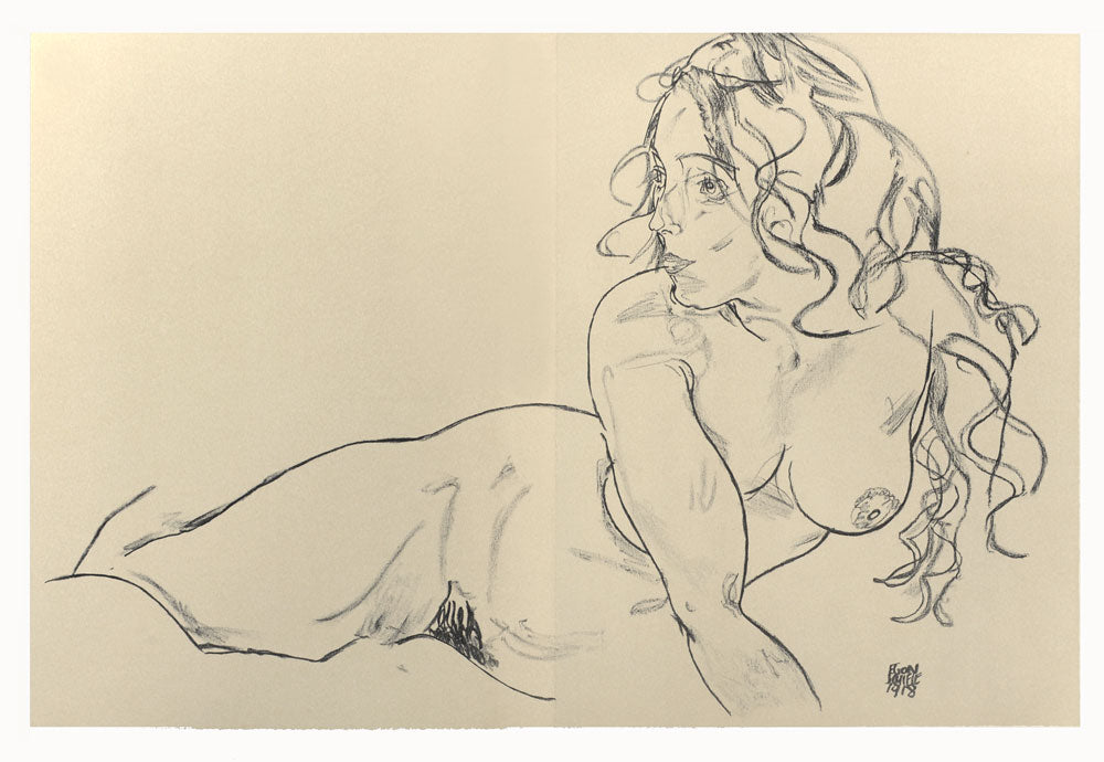 Reclining Nude with Raised Torso (1918)