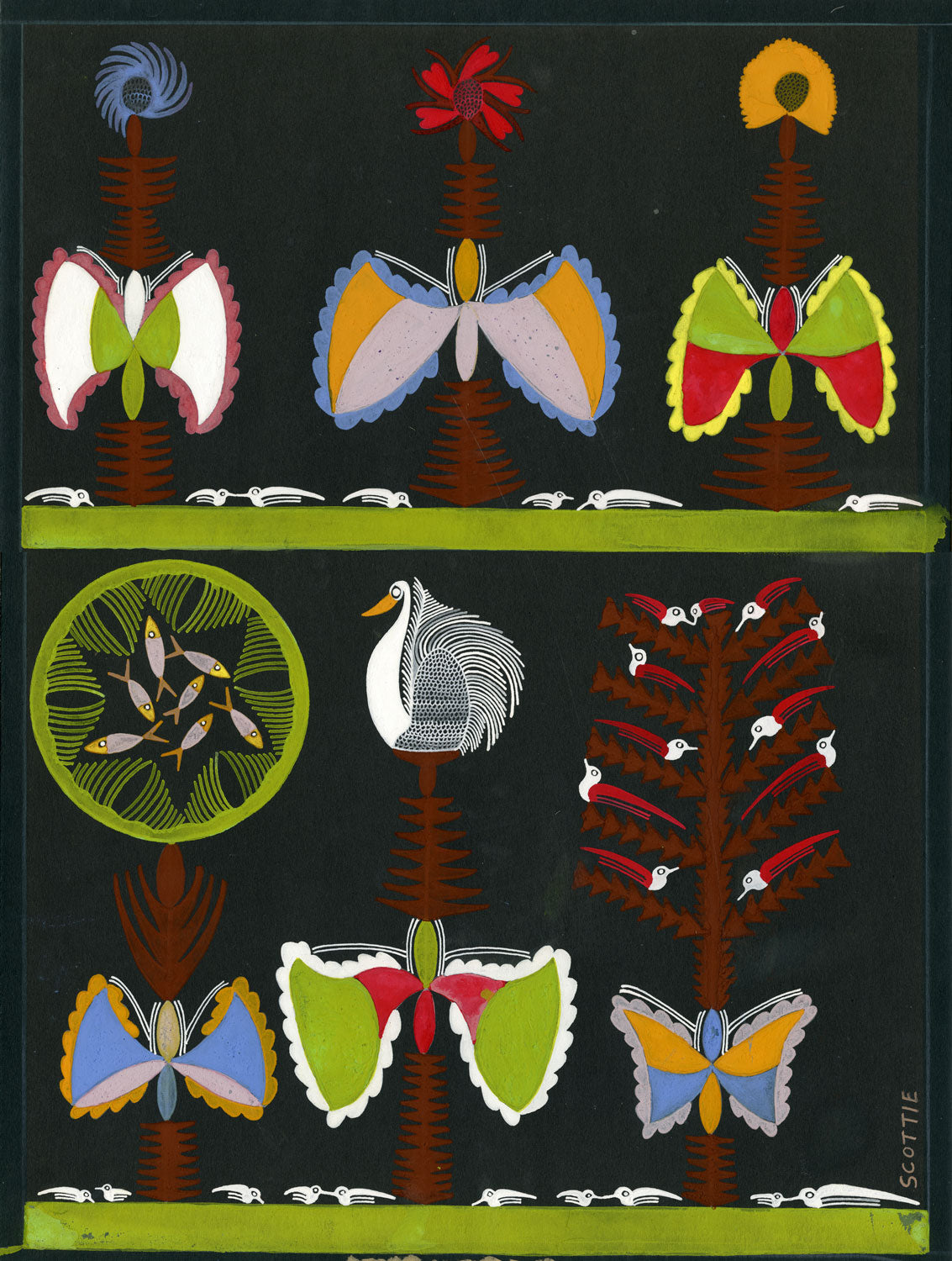 Trees with Butterflies