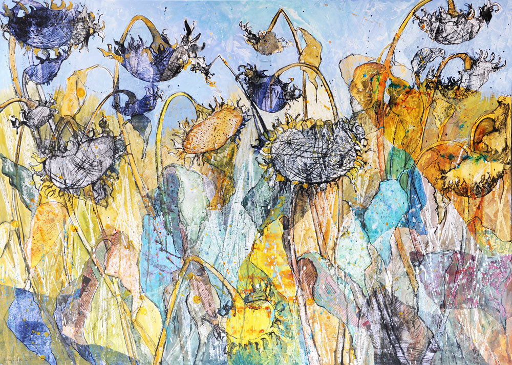 In Amongst the Last Sunflowers