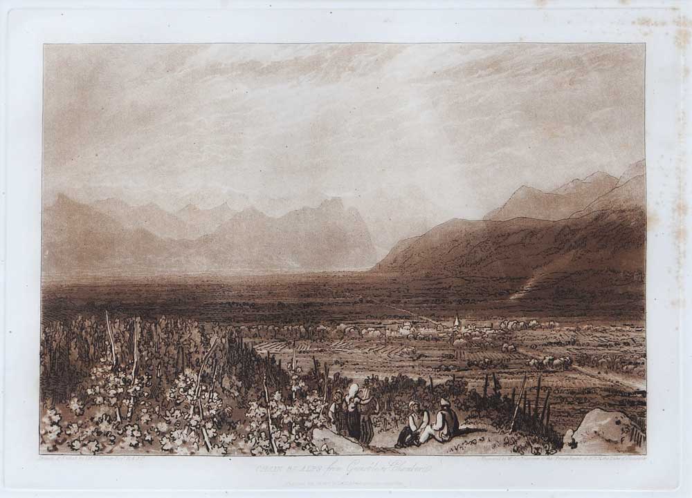 Chain of Alps from Grenoble to Chamberi