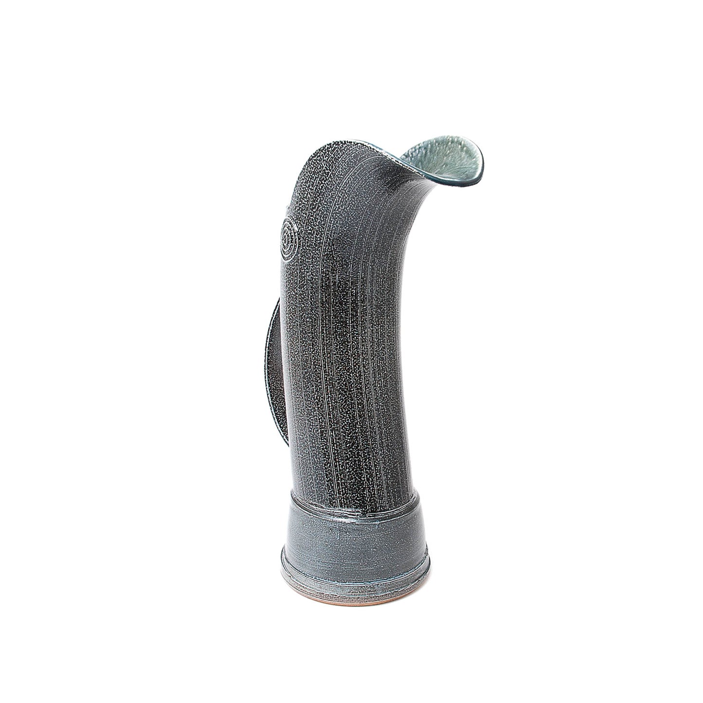 Large Extruded Jug with Thrown Base