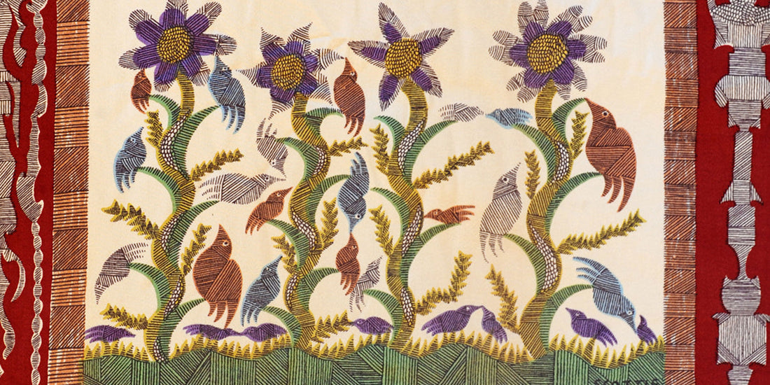 Edinburgh Weavers Textile Panels by Scottie Wilson