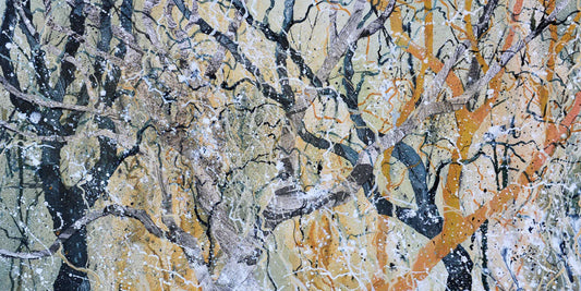 Painting Trees with Jenny Grevatte. Jenny Grevatte art for sale from Goldmark.