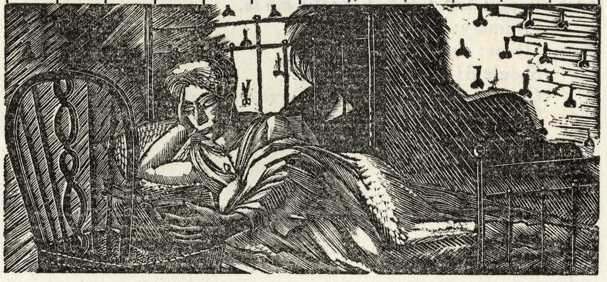 Eric Ravilious December - Night time Reading – Goldmark