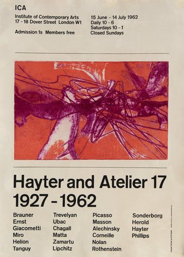 Hayter and Atelier 17, 1927-1962