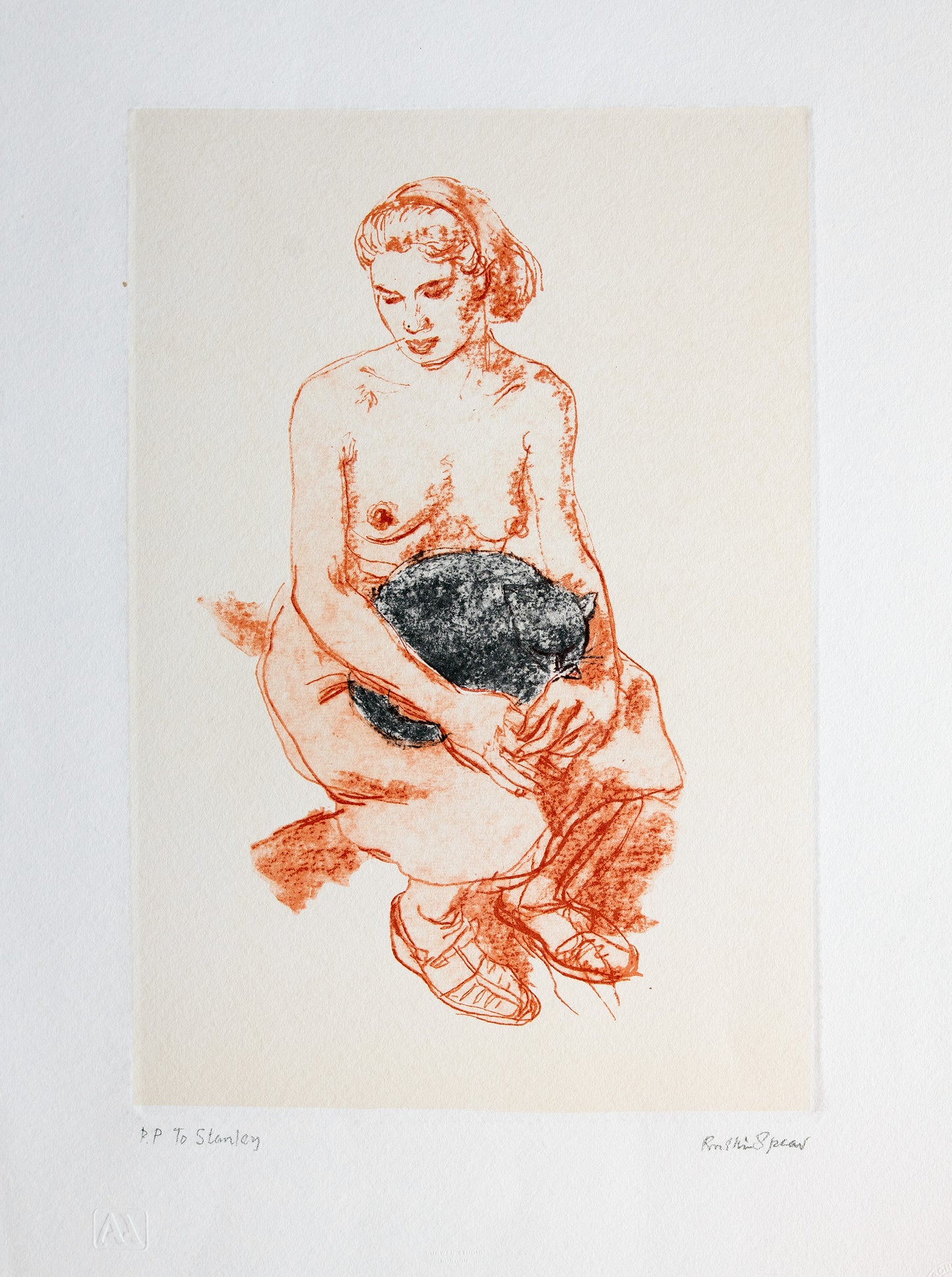 Nude with Black Cat